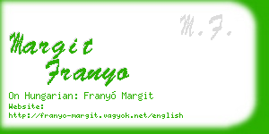 margit franyo business card